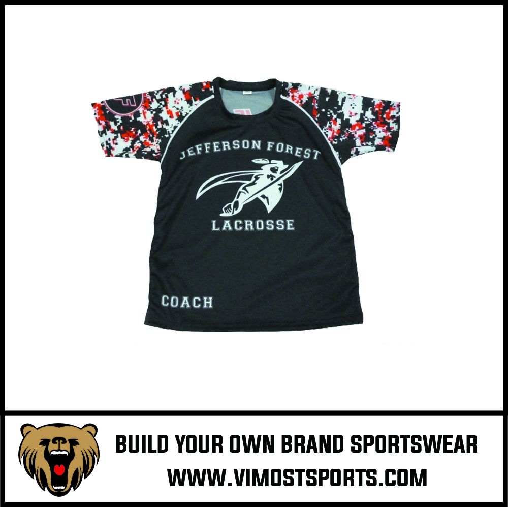 professional design custom lacrosse shooting shirts