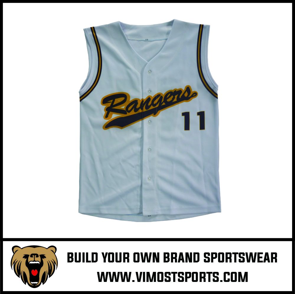 Custom Baseball jersey sleeveless (baseball vest) baseball singnet