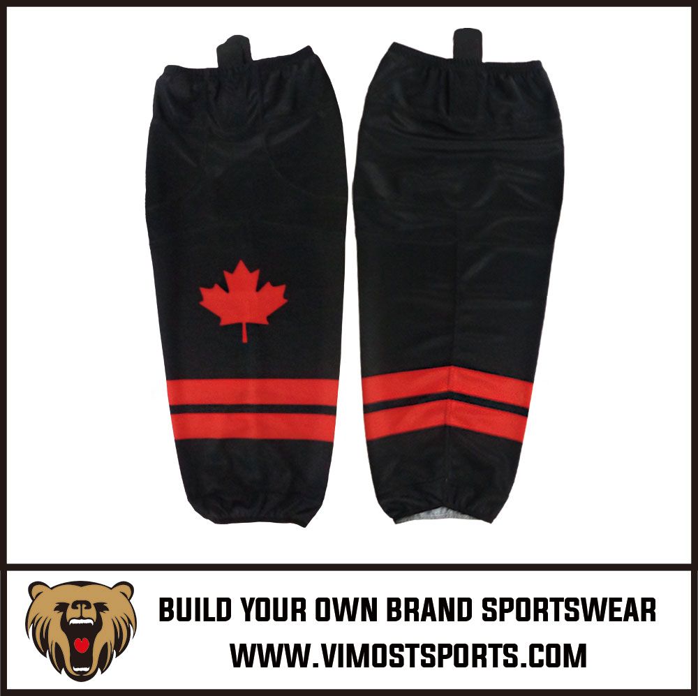 Professional custom wholesale ice hockey socks custom made in china 