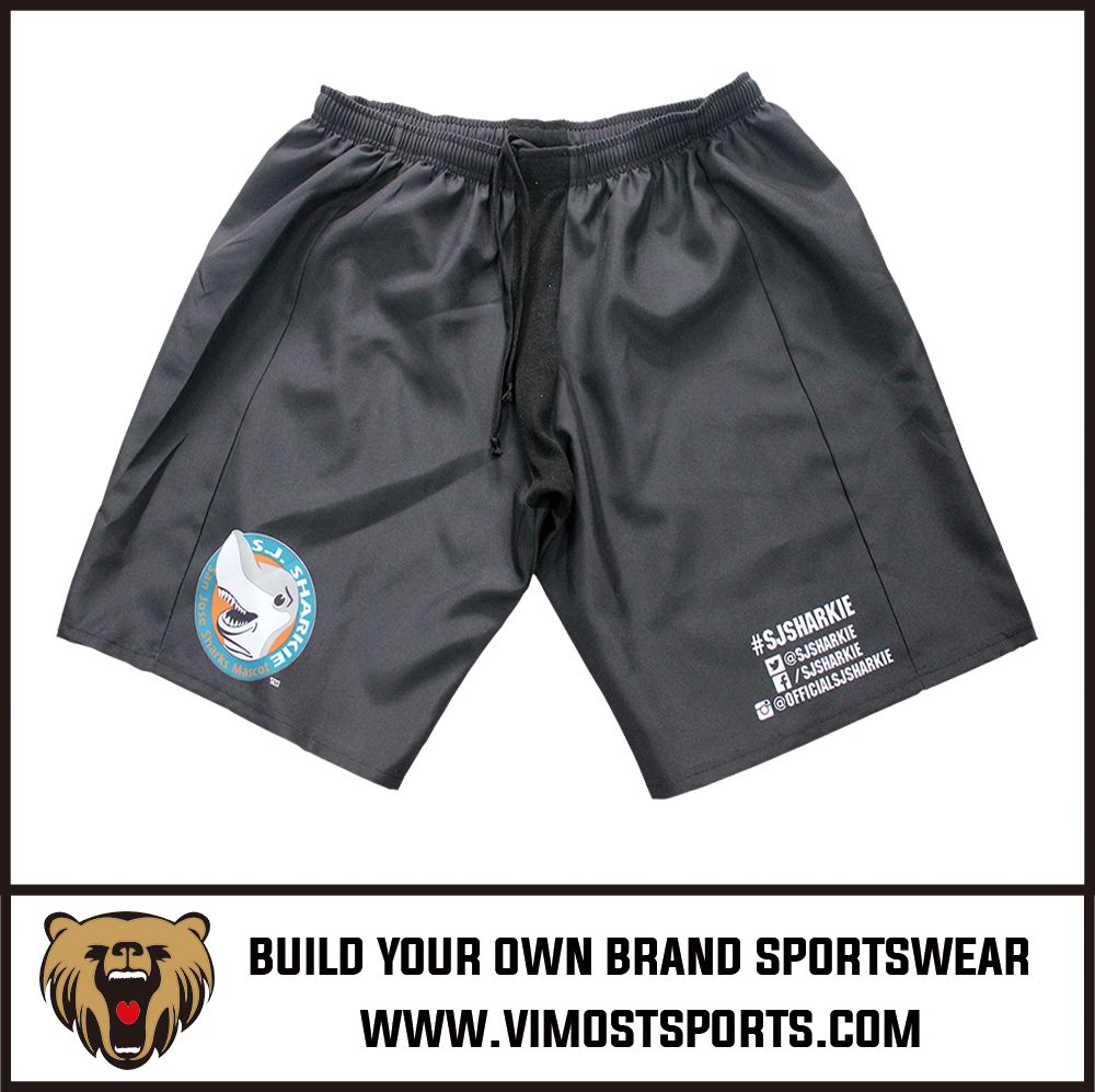 New Design Good Quality Customized Logo Sublimation ice hockey shorts 