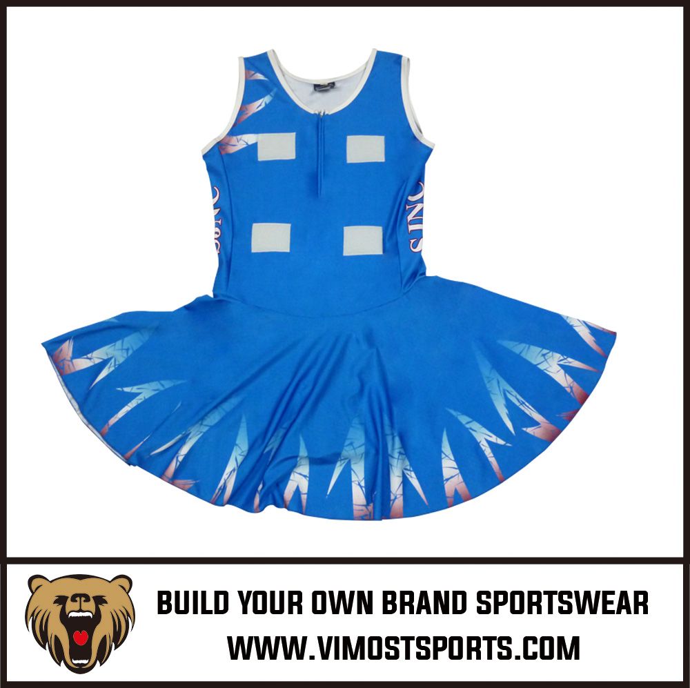 Top quality gril netball dress uniform sports wear   tennis dress 