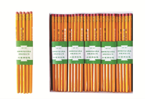 China stationery factory standard pencil cheap wholesale bulk promotional nature lead set custom black HB wooden pencil 