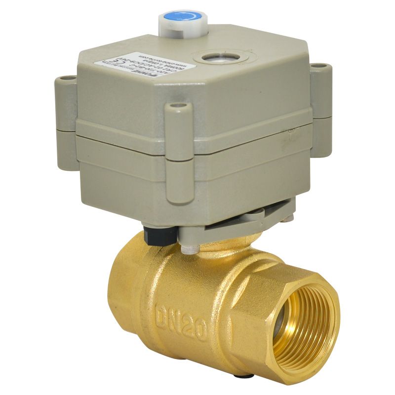 NPT/BSP 3/4'' 2 way brass electric ball valve