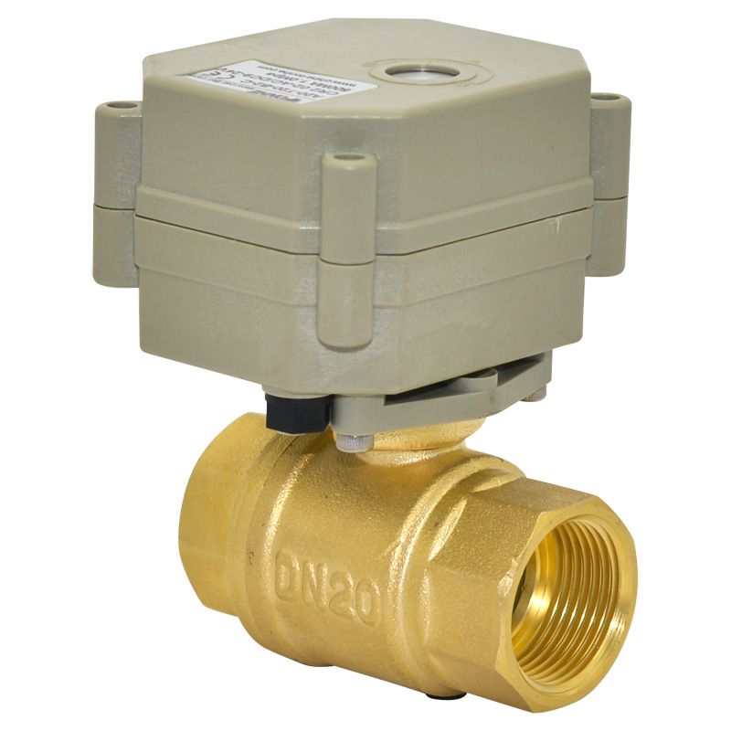 NPT/BSP 3/4'' 2 way brass electric ball valve