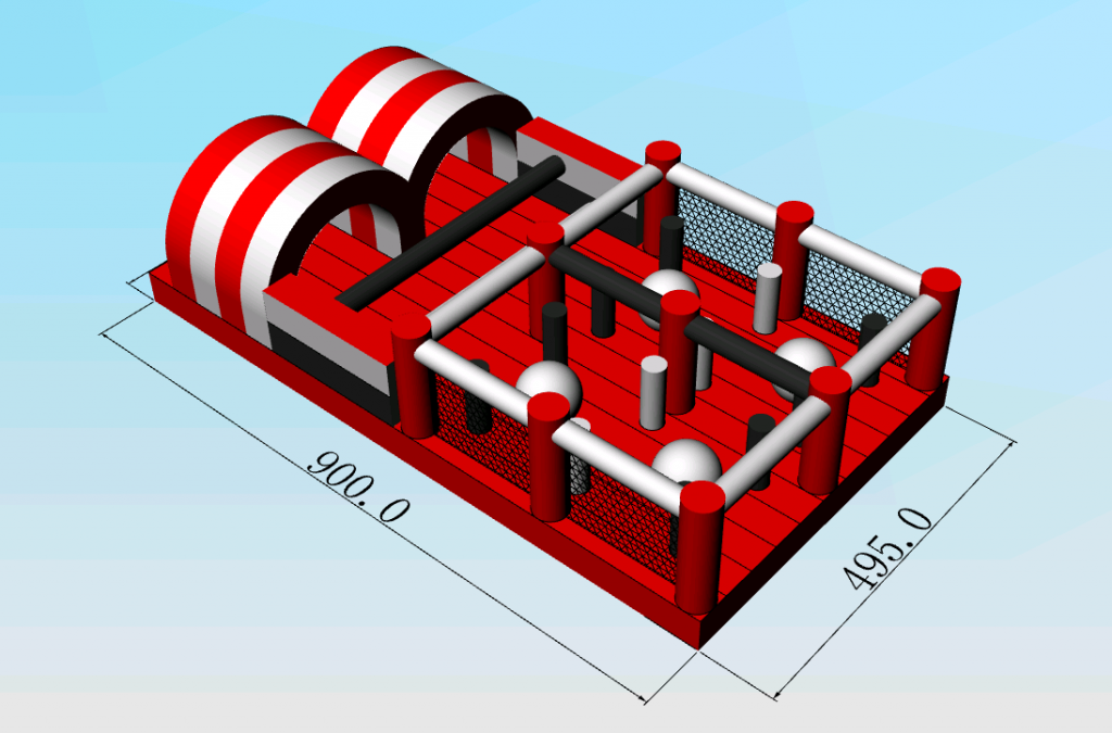 commercial inflatable 5k obstacle course