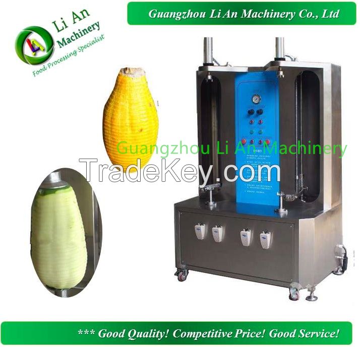 Double head gourd melon skin peeling machine