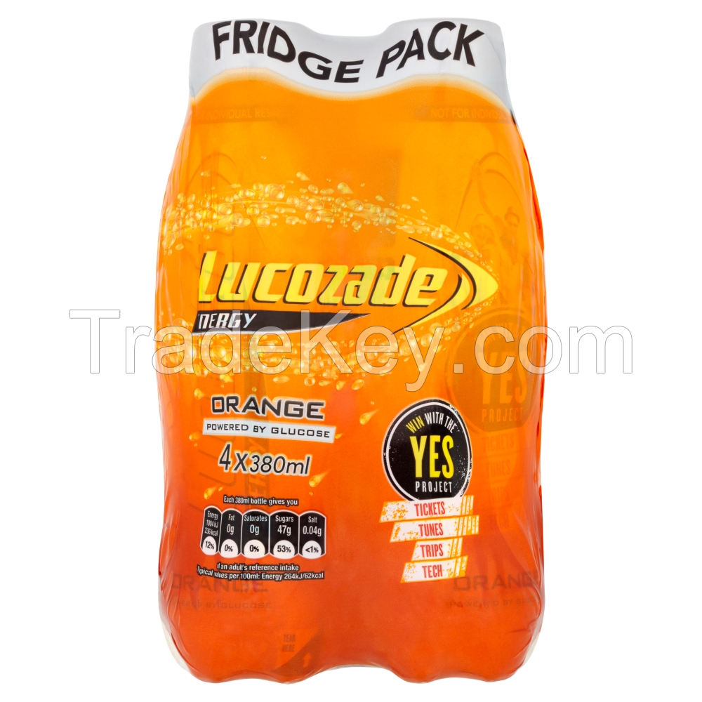 Lucozade Energy Orange 4pk Multipack (380ml x 4)