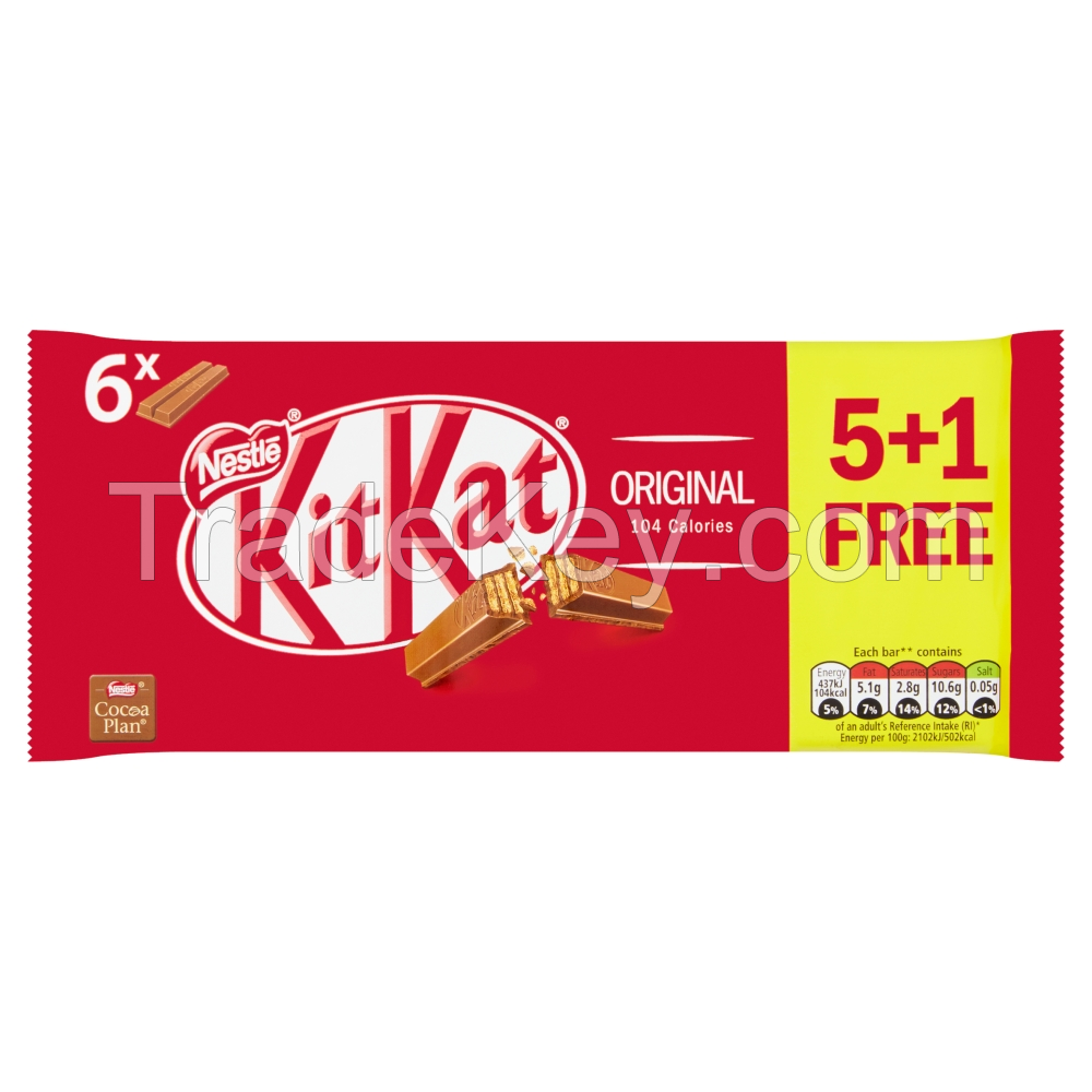 Nestle KITKAT 2 Finger Milk Multipack 26( 6x20.7g) 5+1 Extra Free
