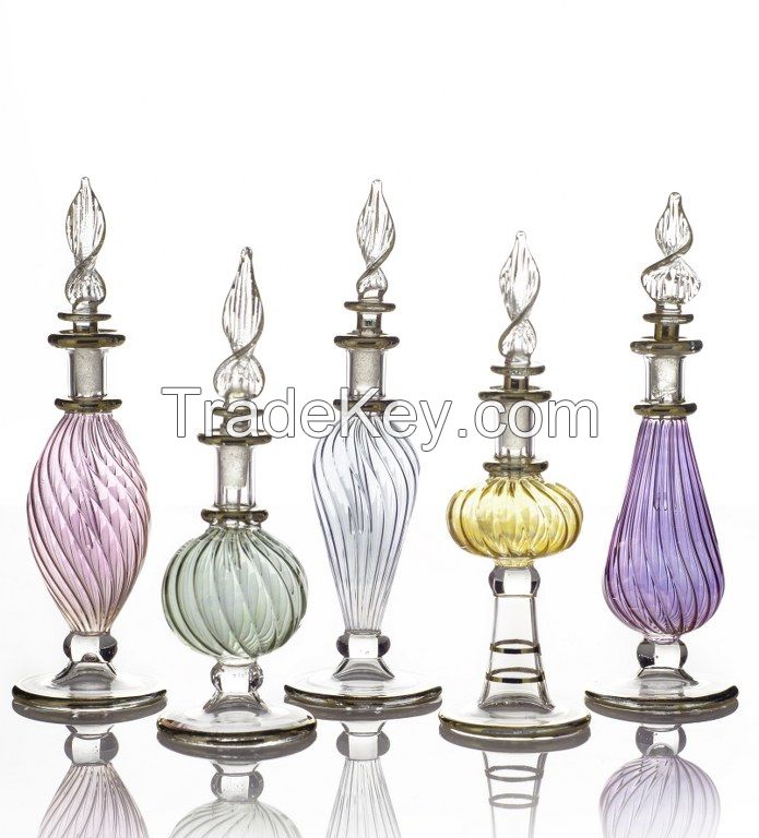 Egyptian Handmade Glass Perfume Bottles