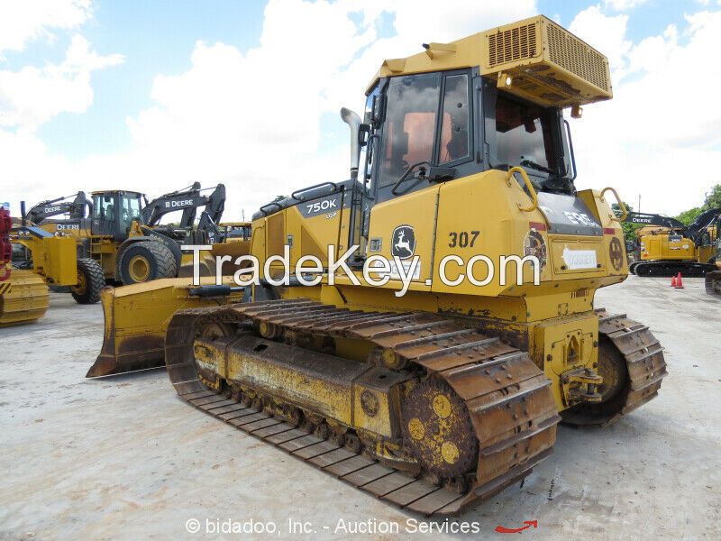 2013 John Deere 750K LGP Crawler Dozer A/C Cab 6-Way 156" Blade Tractor bidadoo