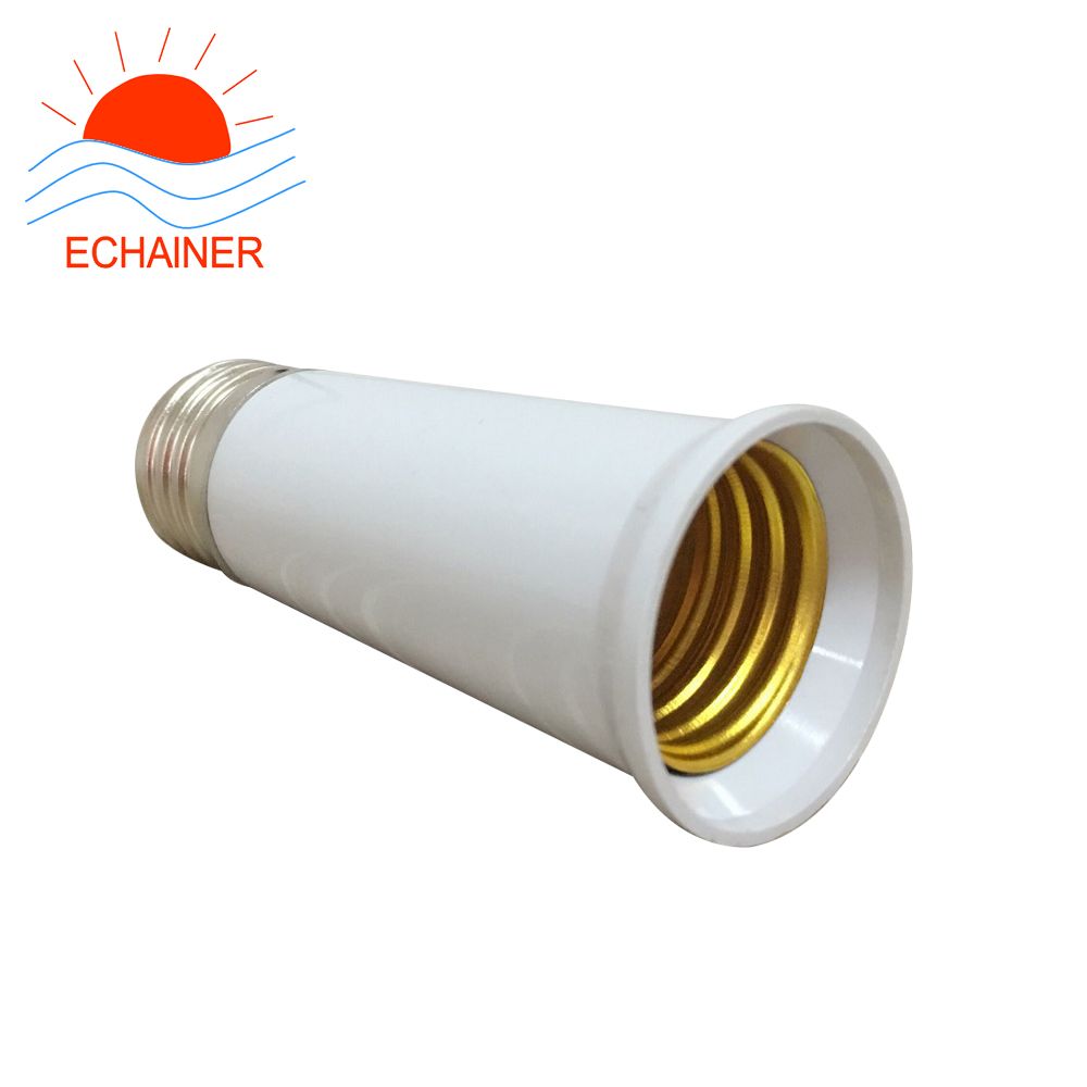 lamp holder E27 to E27 extension base 95mm high quality e27 bulb holder white color lamp socket 