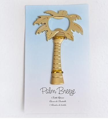 coconut tree bottle opener with golden color