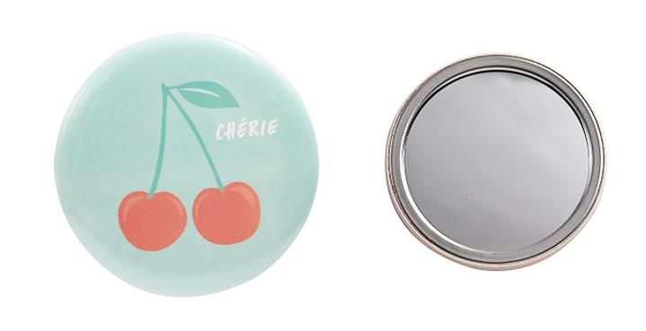 Decorative Cosmetic Stainless Steel Mini Compact Metal Cute Round Custom Pocket Mirror