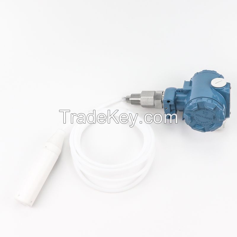 Seawater tank depth level sensor 100 meter 4 20mA Anti-corrosive fuel oil level transmitter