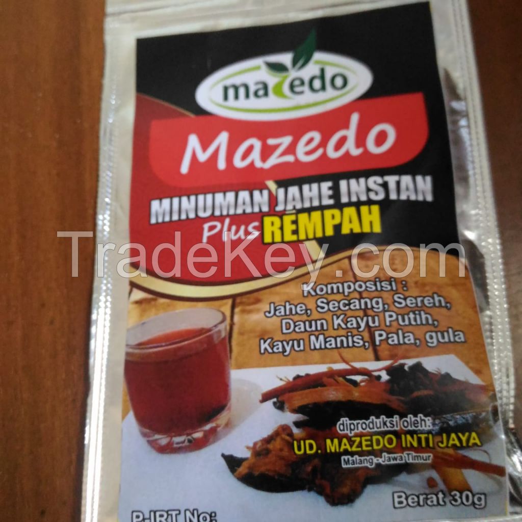 wedang uwuh (ginger spice drink)Mazedo