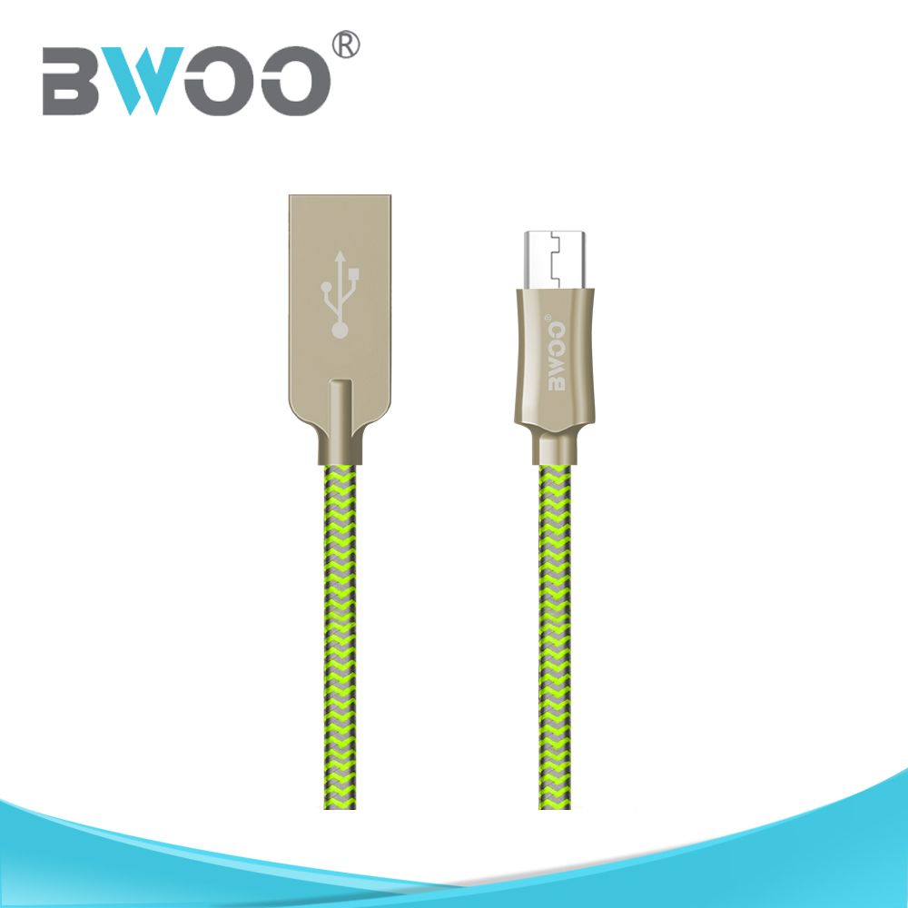 BWOO USB 3.0 cable Nylon Braided Data Cable Fast Charging Cord Cable for IPhone X