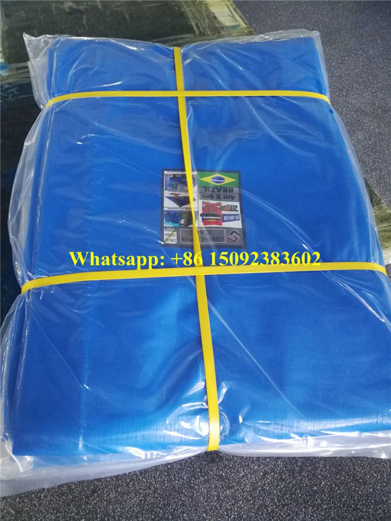 Double Blue Pe Tarpaulin Cover Tarpaulin Sheet Manufacture