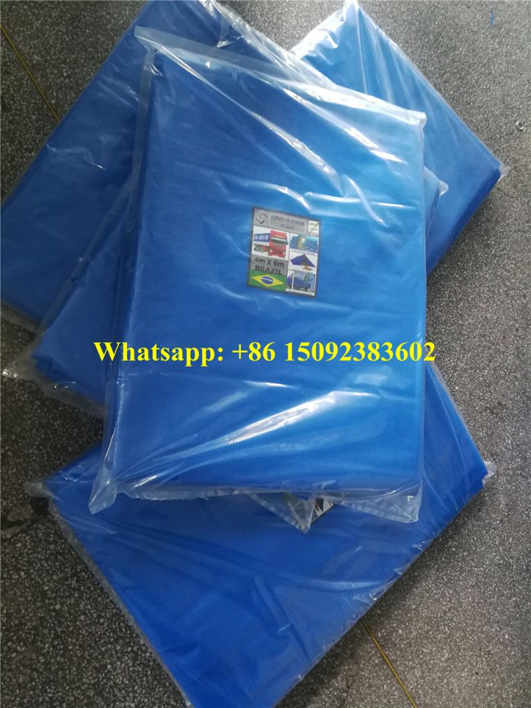 Double Blue Pe Tarpaulin Cover Tarpaulin Sheet Manufacture