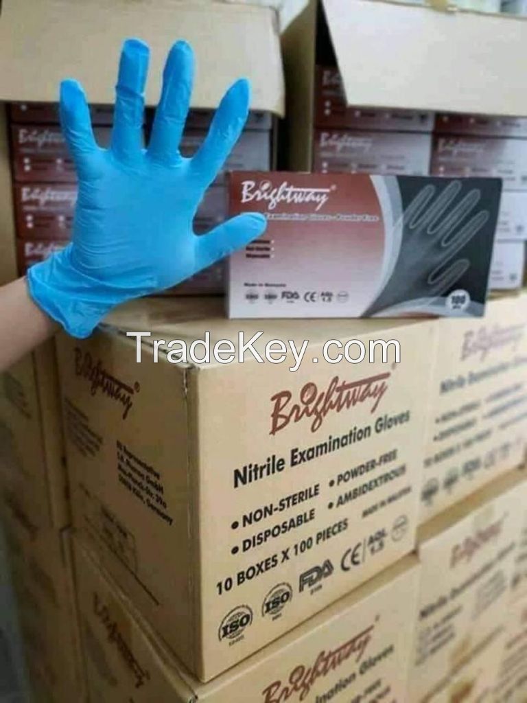 Brightway free powder Nitrile gloves