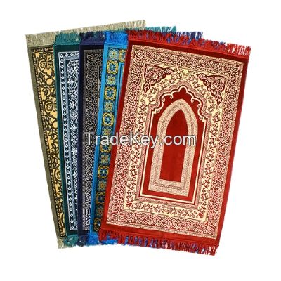 Mosque carpet size hand made raschel prayer mat for sale