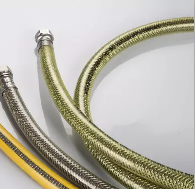 Corrugated stainless steel tube flexible natural gas connection braided gas hose