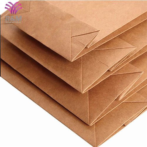 High quality factory price wholesale printed brown kraft paper bag