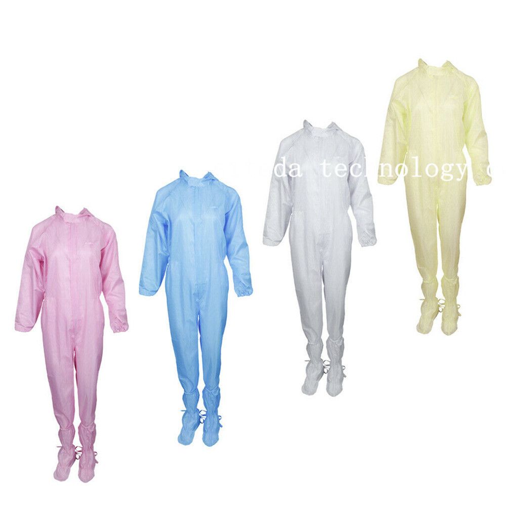 Customized ESD Coveralls Zip Jumpsuit Anti-static Dustproof Work Clothing