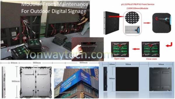 Led Display Outdoor Led Billboard Front Service Led Digital Signage