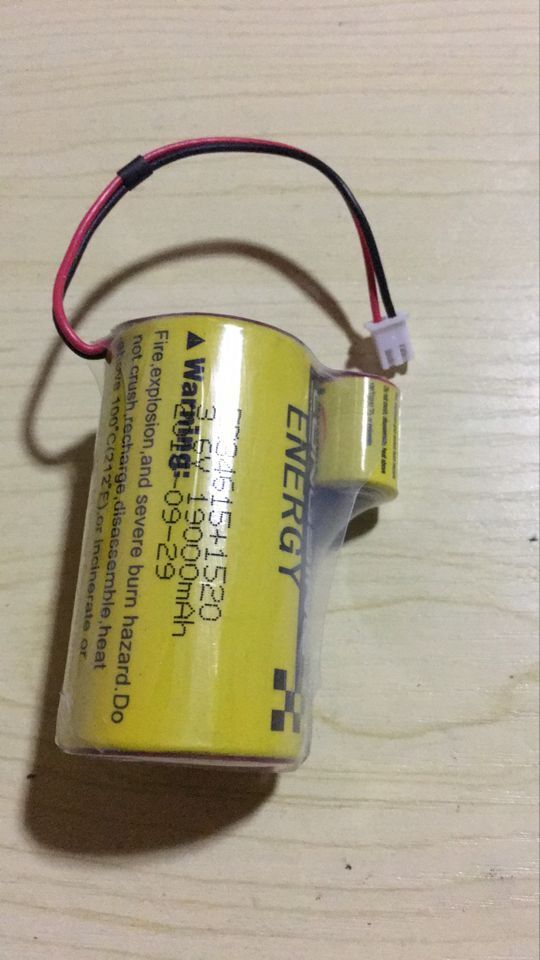 Custom IOT lithium battery pack ER34615+HPC1520 for smart water meter gas meter smart parking