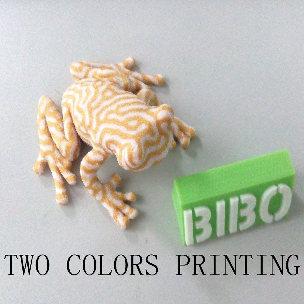 BIBO 3D Printer Dual Extruder Laser Engraving Sturdy Frame WiFi Touch Screen Cut Printing Time in Half Filament Detect Removable Glass Bed