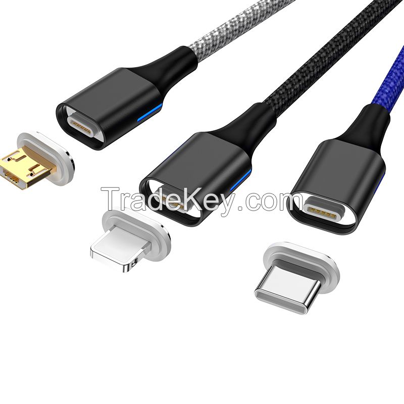 3 in 1 USB Magnetic Charging Data sync Cable