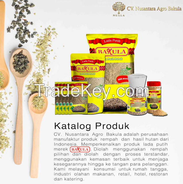 BAKULA, GROUND WHITE PEPPER 200gr STANDING POUCH