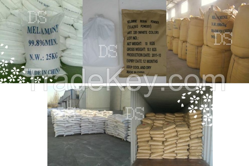 Melamine powder 99.9% for melamine plate/plywood