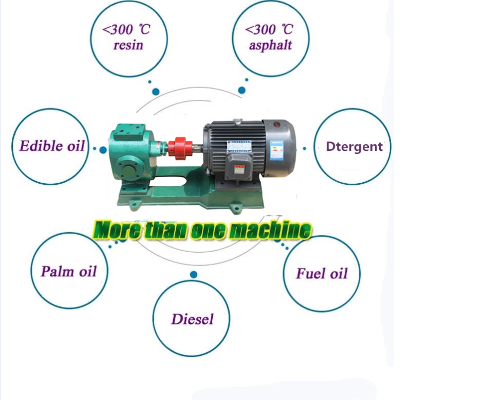 LCB type transport heavy fuel oil transfer rubber resin bitumen emulsion pumpmedium asphalt heating hot oil gear pump 