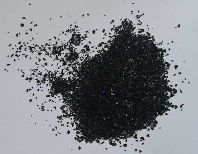 100% Solubility Black Shiny Flake Powder Humic Acid