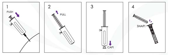 Safety Syringe With Retractable Needles 2ML