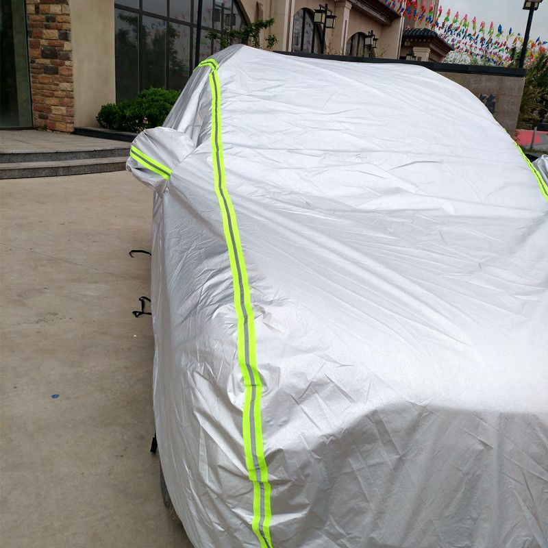 Wholesale Silver UV-Proof Waterproof Sunproof Full Auto Car Cover