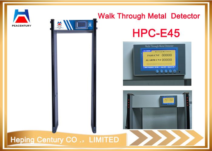 Hot Sales 45 Zones Walk Through Military Security Metal Detector Door