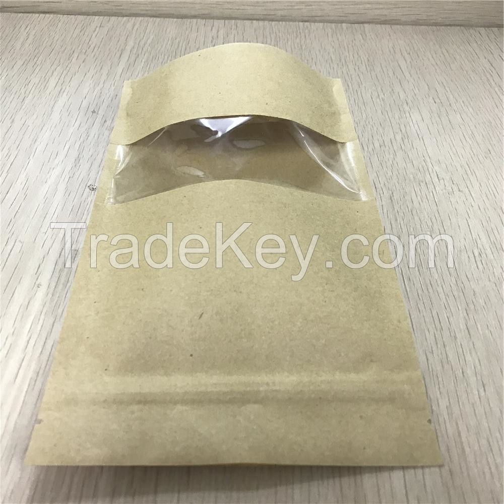 biodegradable kraft paper zip lock bag