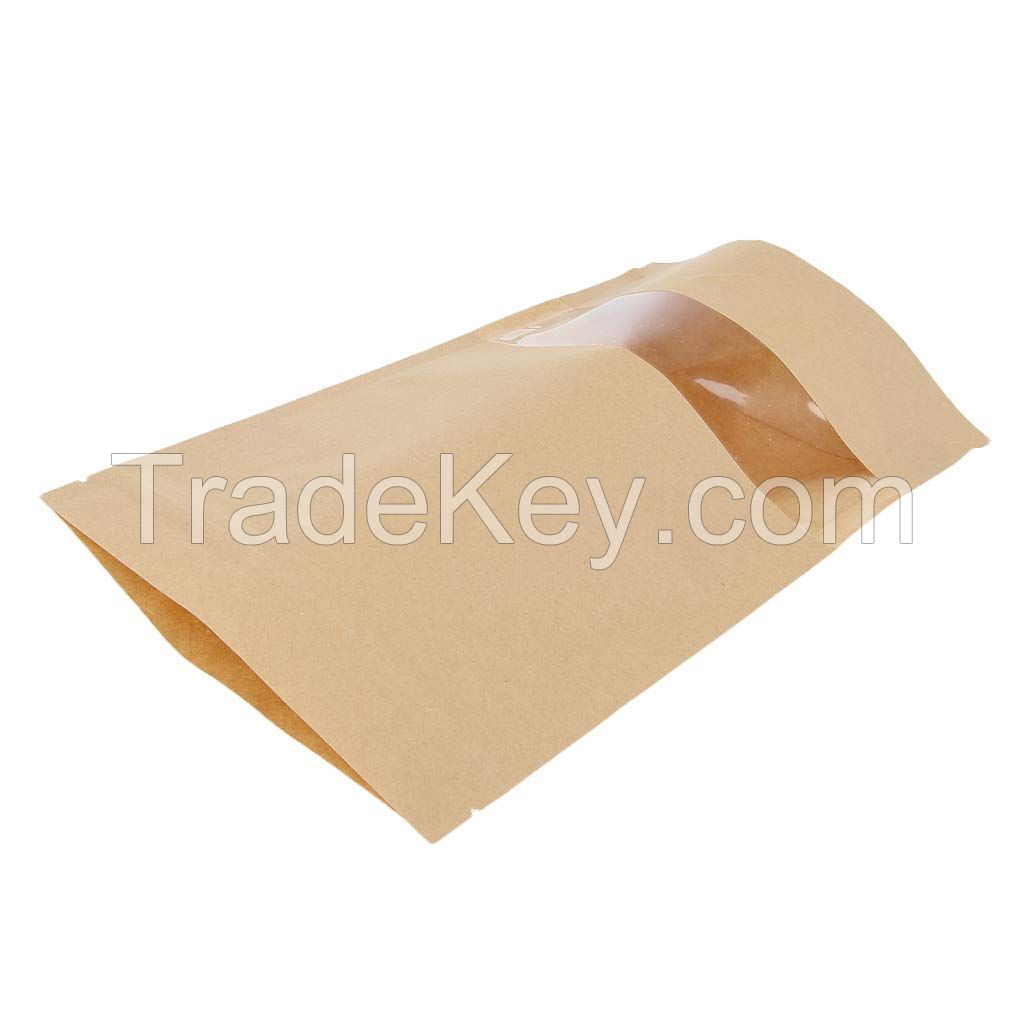 biodegradable kraft paper zip lock bag