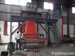 water jet loom with plain