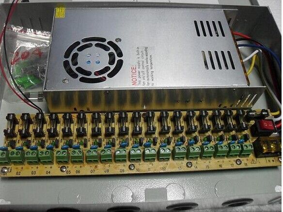 240W CCTV Power Supply 9 Channel 18 Channel security supply  Features:
