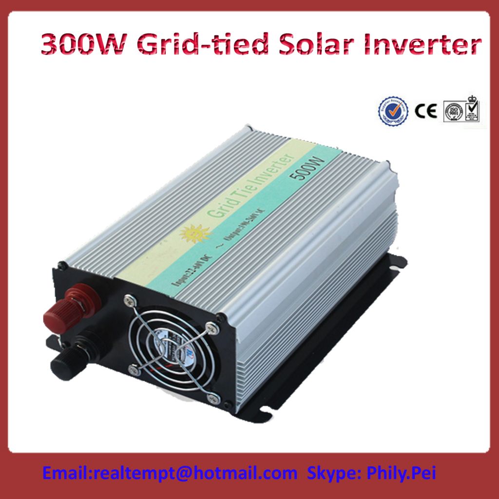 China best 300W Grid-tied solar inveter 10V- 30V 22V-60V to 220V/110V 