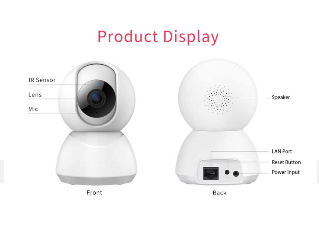 Tuya Wi-Fi 360 Degree 1080P 2MP Two-Way Audio Indoor Baby Camera