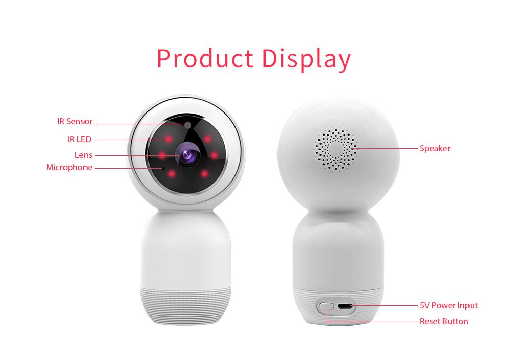 Tuya Wi-Fi 360 Degree 1080P 2MP Two-Way Audio Indoor Baby Camera