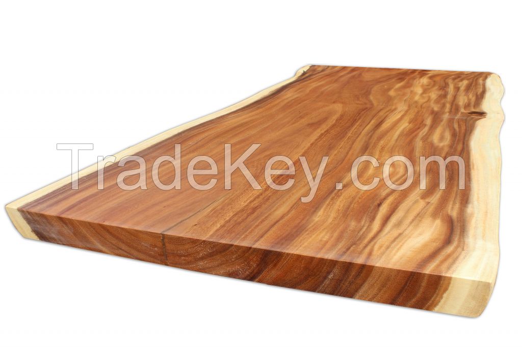 Wood Slab Suar Solid Wood Top Table