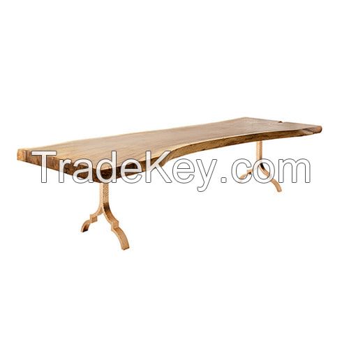 Wood Slab Suar Solid Wood Top Table 