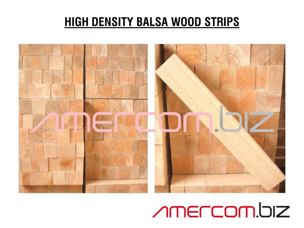 High density balsa wood strips By Amercom