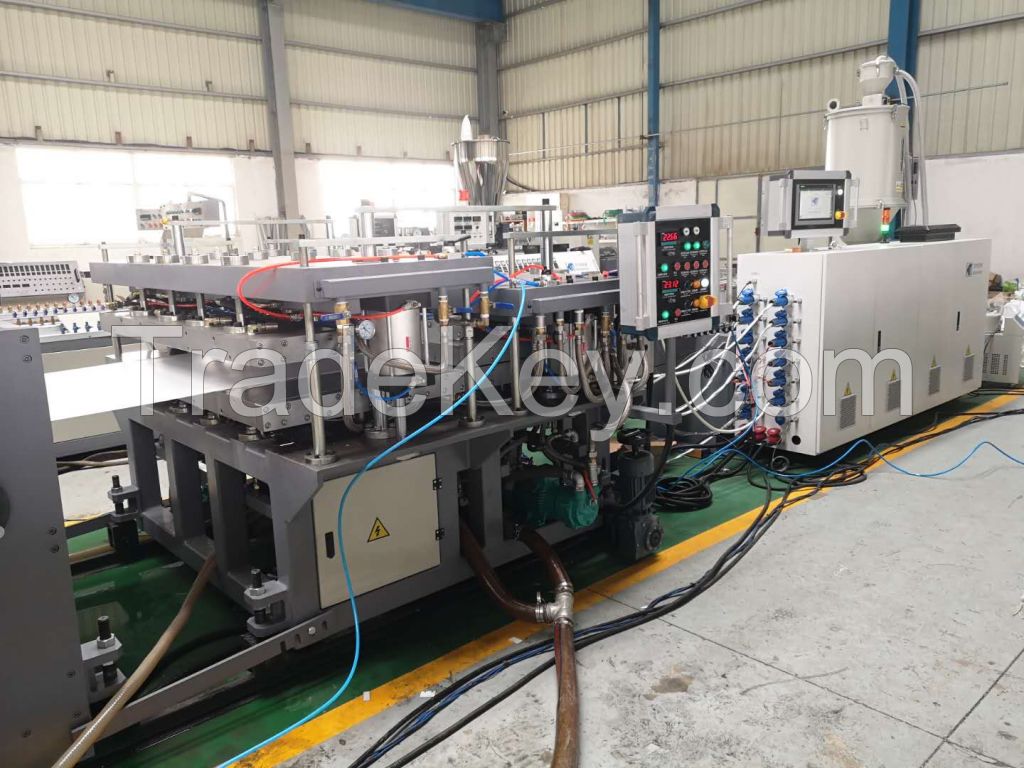PP PE PC hollow sheet extrusion line