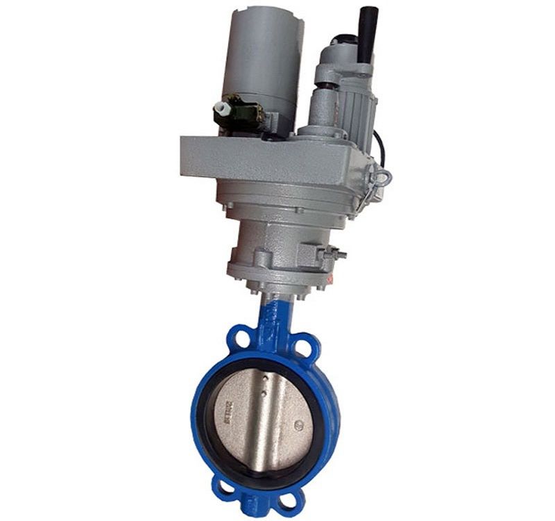 Electric wafer soft sealing butterfly valve 